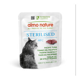 Sachê de atum do Pacífico esterilizado com HFC da Almo Nature para gatos